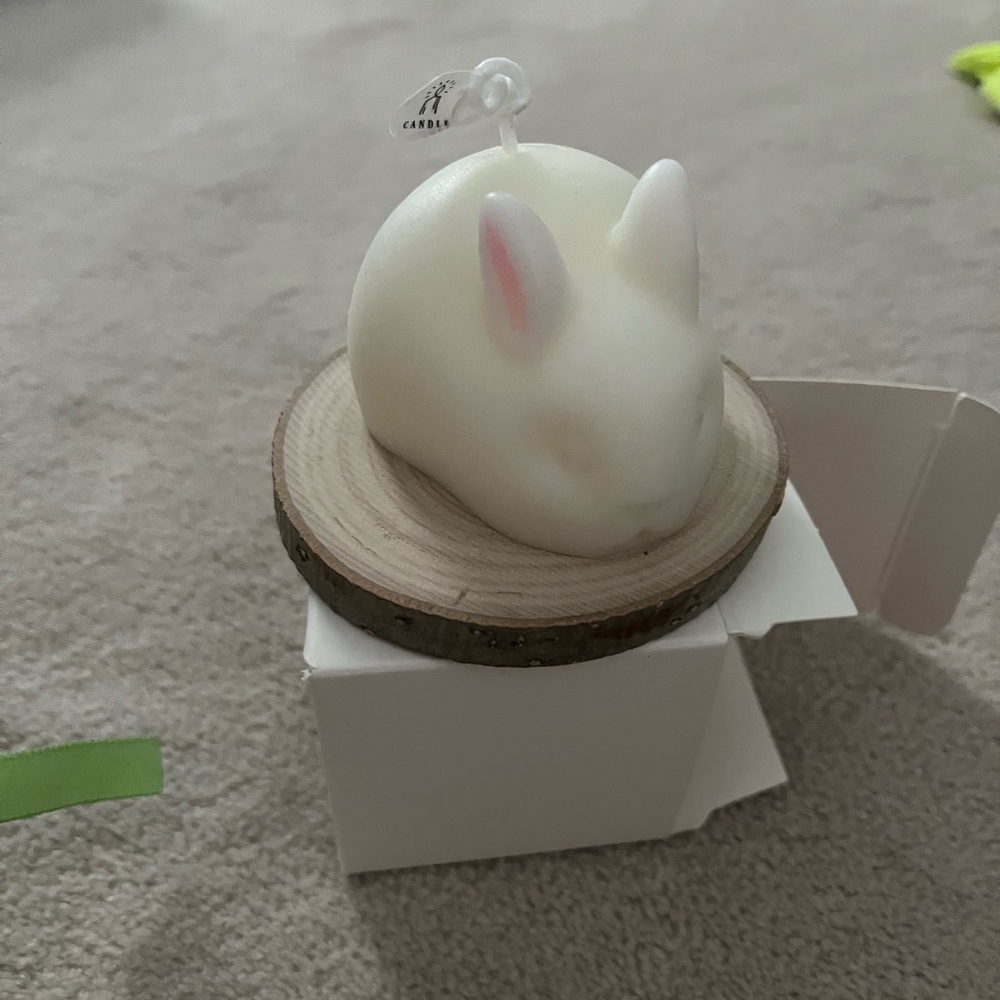 White Rabbit Shaped Candle